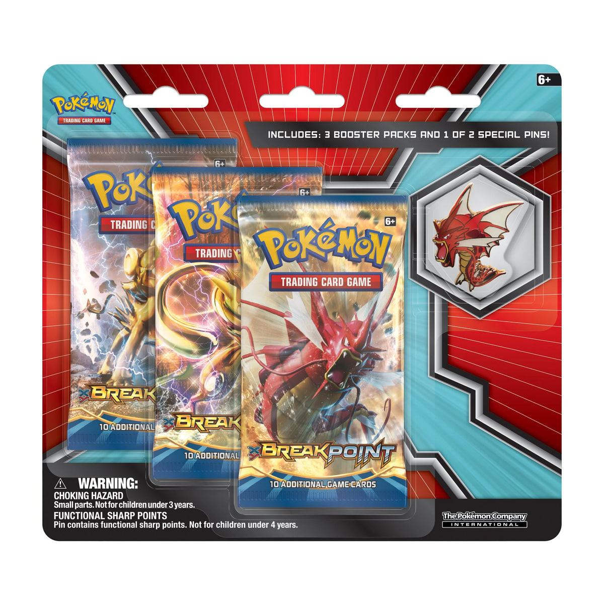 XY: BREAKpoint Collector Pin 3 Pack Blister [Shiny Mega Gyarados]