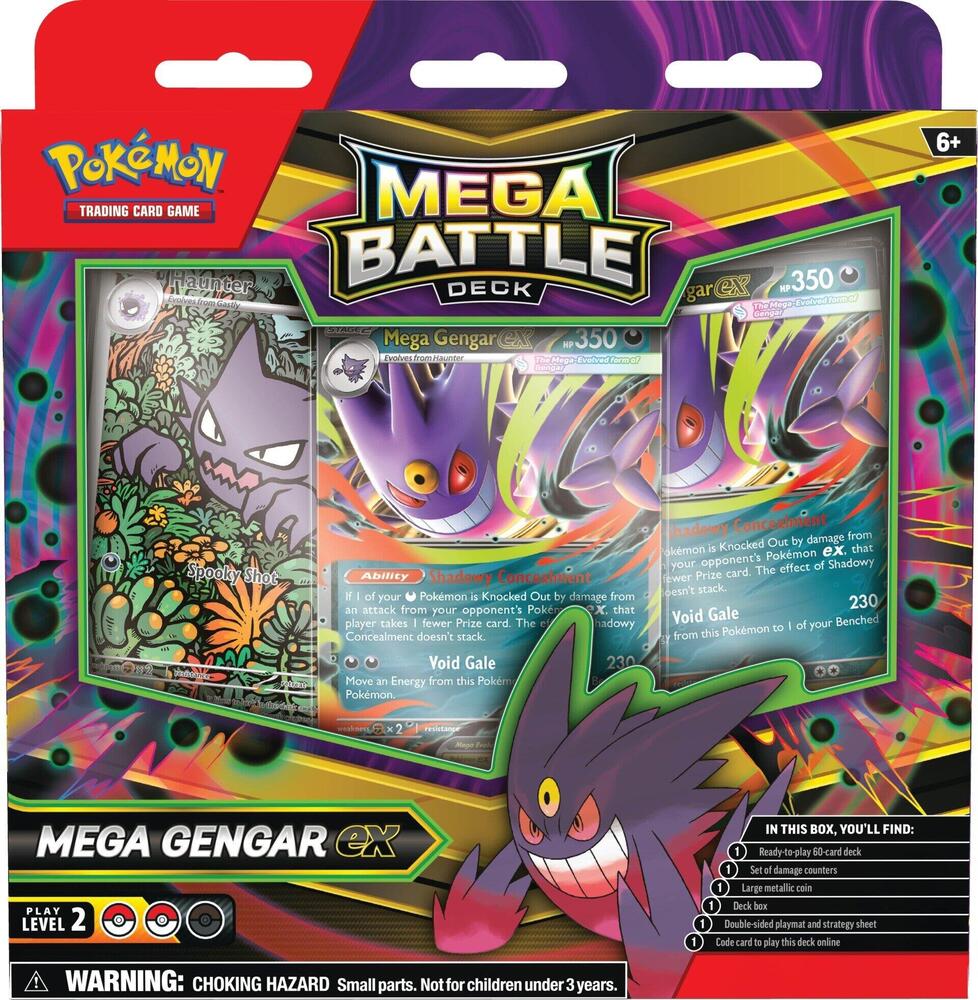 Mega Battle Deck 2 Pack Set (Mega Gengar ex & Mega Diancie ex)