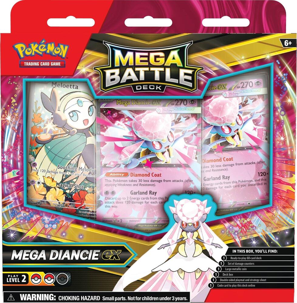 Mega Battle Deck 2 Pack Set (Mega Gengar ex & Mega Diancie ex)